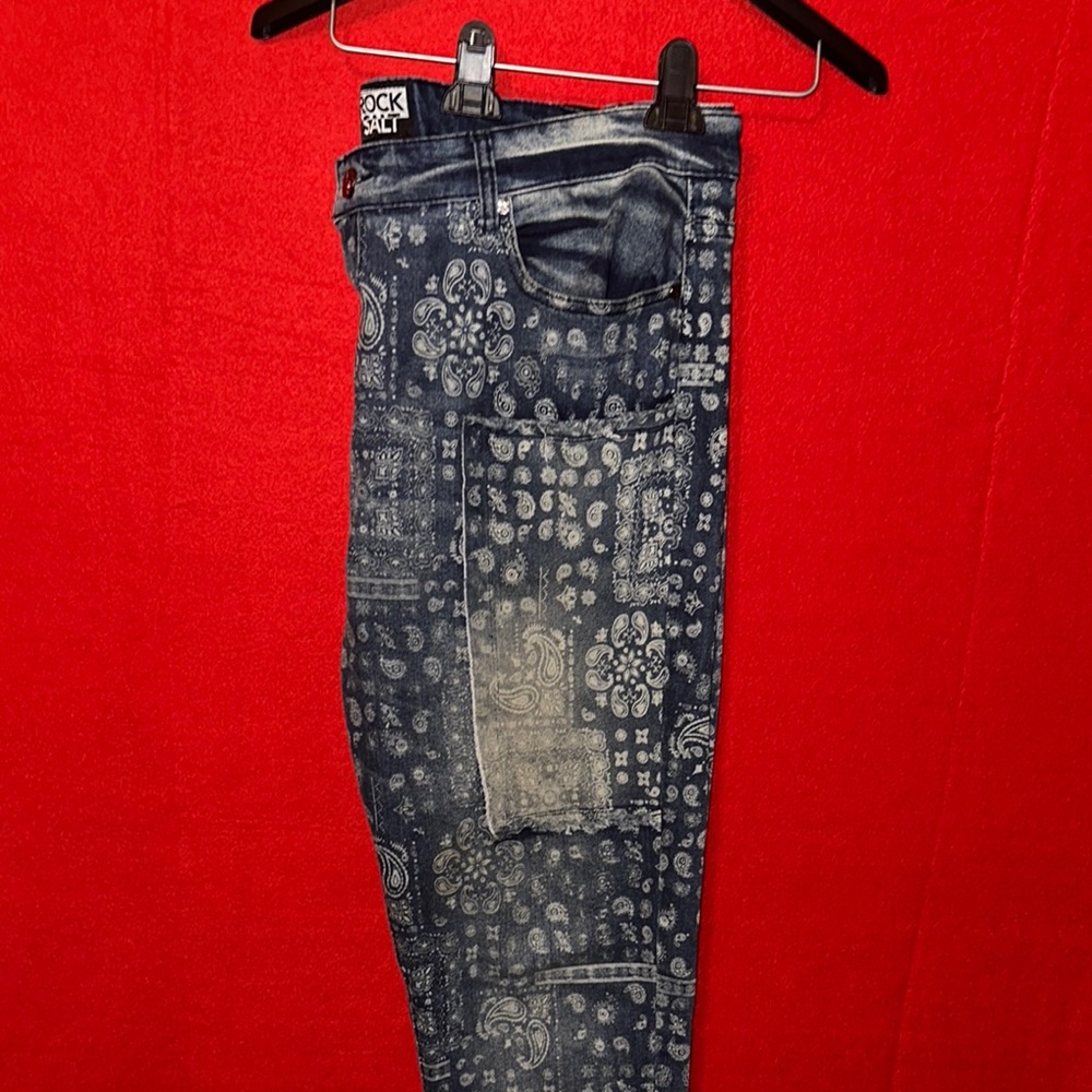Rock Revival Blue Paisley Jeans